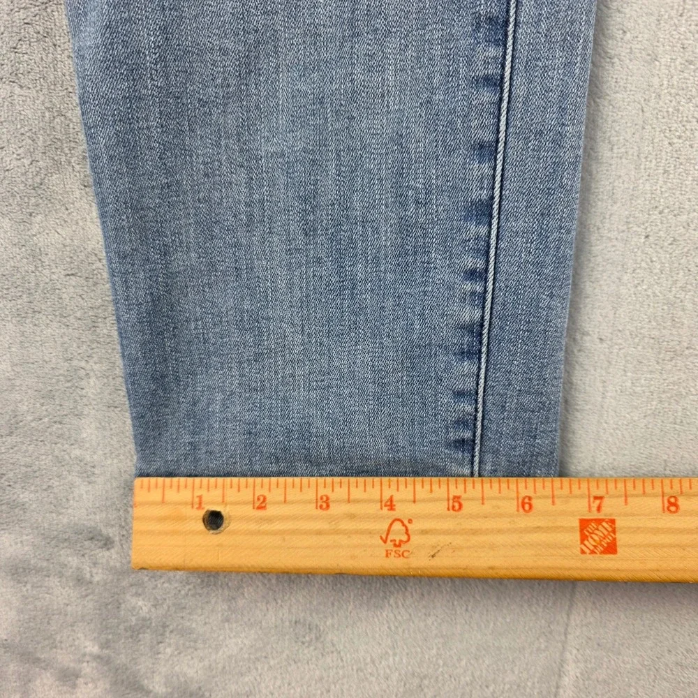 Warp + Weft AMS Amsterdam Slim Jeans Mens‎ 33x32 Sunbleach Blue Stretch Denim